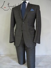 Recent Canali 1934 Italy Fine Italian weave two button flat front full suit 42 R
