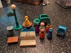 Vtg Fisher Price Little People Sesame Street Lot Of 13 Signpost