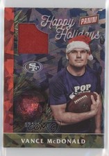 2016 Black Friday Football Santa Hats Cracked Ice 3/25 Vance McDonald #13 0ie5