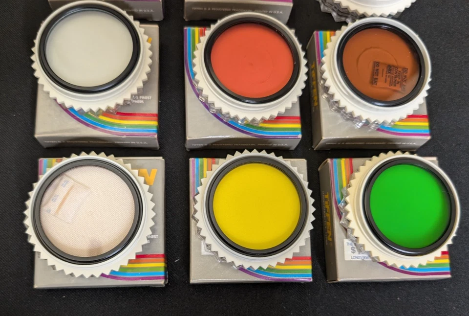 LOTE de 11 filtros de cámara Tiffen 52MM ESTRELLA NIEBLA REALZANDO AMANECER VERDE Foto 4 de 4