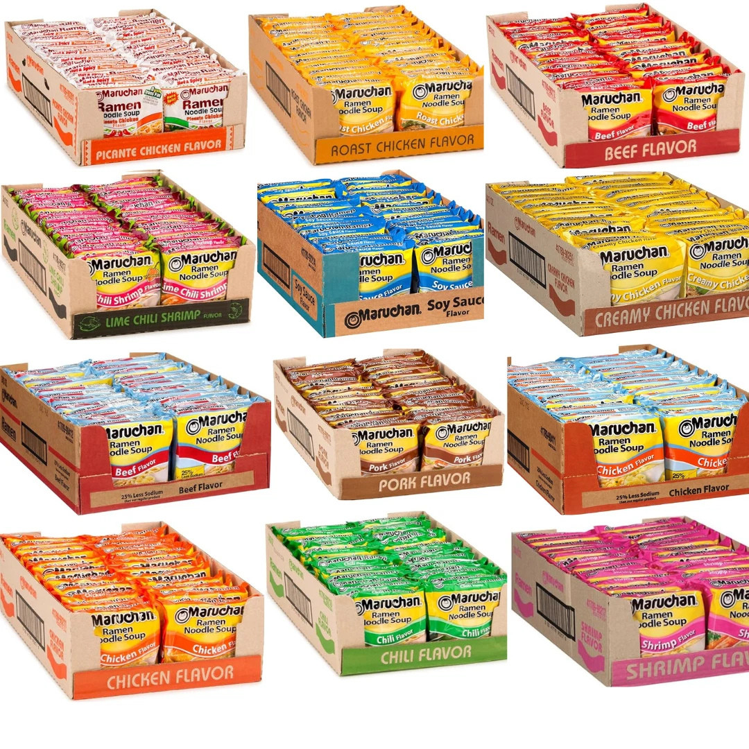 Maruchan,Instant Ramen Noodles,Ready to Eat Meals,3 Oz, 24 Count - Select Flavor