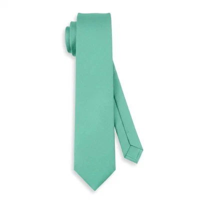TigerTie Designer Krawatte in grün mint einfarbig Uni - Tie Schlips - Bild 1 von 4