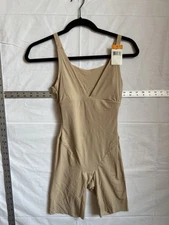 Maidenform Women's Beige Shapewear Bodysuit - Tummy Control - Size Small