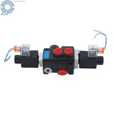 1Spool 13 GPM 3600PSI Solenoid 12V DC Hydraulic Control Valve Double Acting
