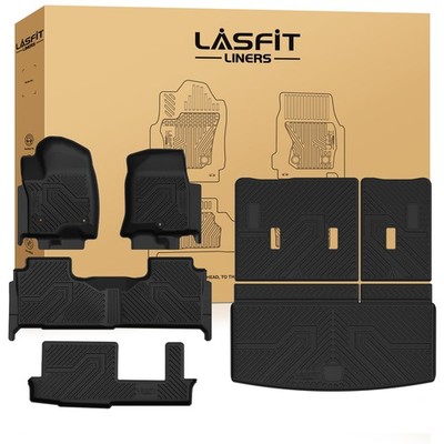 LASFIT Floor Mats for Cadillac Escalade / GMC Yukon 2021-2025 8 Seats Cargo Mat