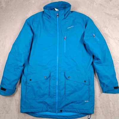 Craft Jacket Mens XL Blue Ventair Waterproof Outdoor Ski Winter Coat Parka