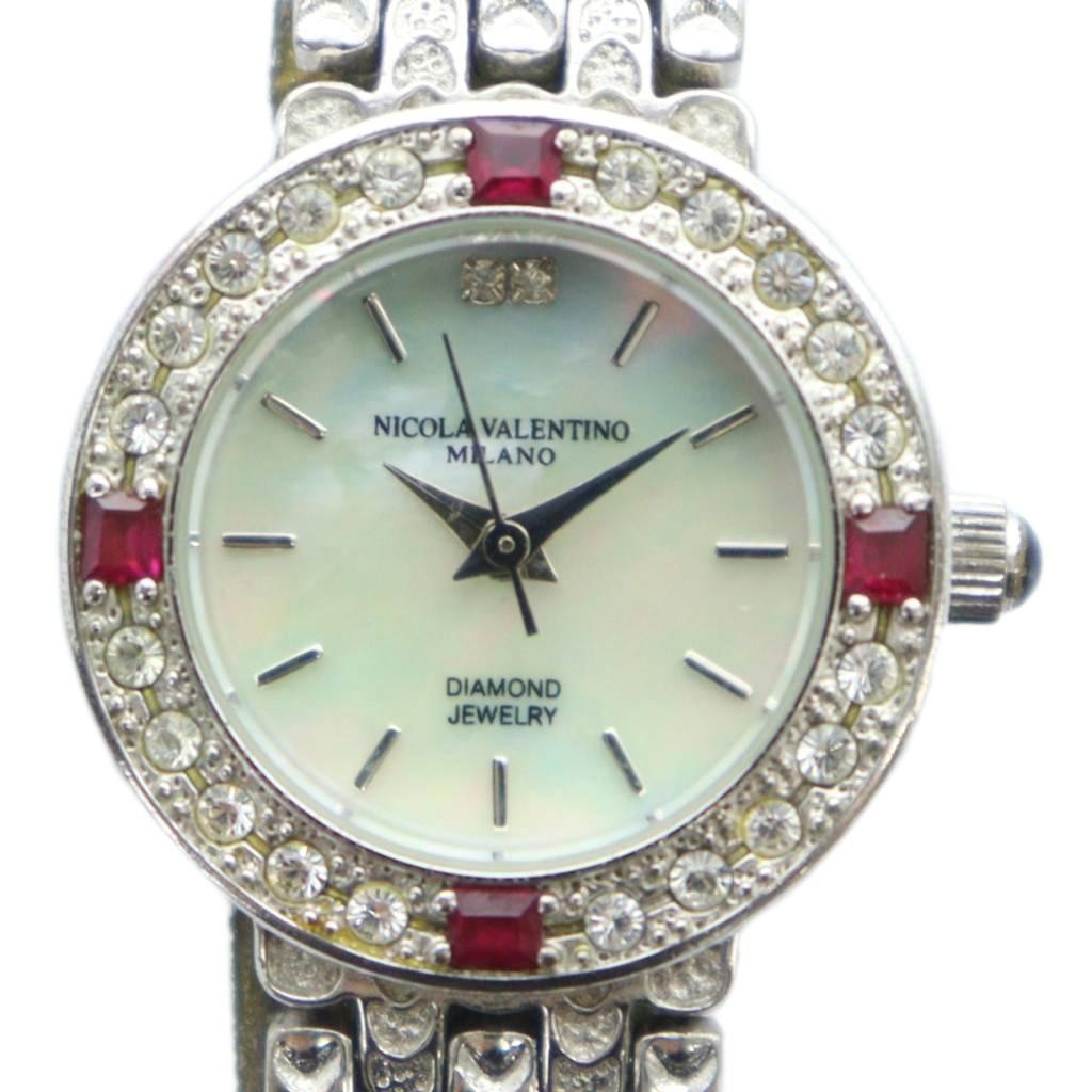 Nicola Valentino NVL-9000-2H Women's Quartz Watch Shell Dial Silver Used