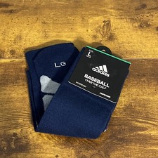 Adidas Over The Calf Baseball Compression Men L Socks Aeroready Compression Blue