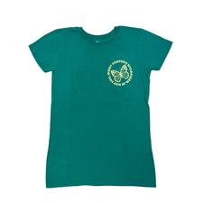 Women Junior's Green Smokey The Bear Butterfly Prevent Fires T-Shirt