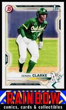 2021 Bowman Draft #BD-128 Denzel Clarke Oakland Athletics