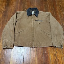 Vintage 04 Carhartt Detroit Jacket Blanket Lined J97 BRN Brown Y2K Men s Medium