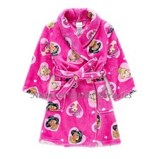 Disney Princess Robe Girls Bathrobe Pajama Cover Up Size 4 5 6 7 8 10 S M L NWT