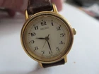 Seiko Watch Women 22mm White Dial Gold Tone Round V401-1409