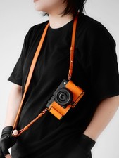 Cam-in Leather Half Case Cover For Fujifilm X-E5 Camera With Hand Grip