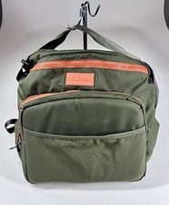 L.L.Bean 32L Diaper Backpack Olive Green Orange Travel Baby Bag Laptop Stroller