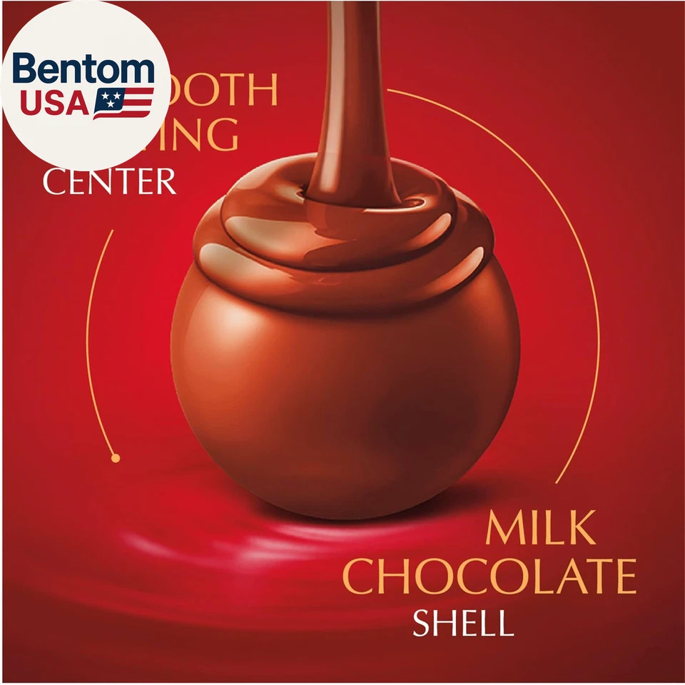 LINDOR Milk Chocolate Candy Truffles with Smooth, Melting Truffle Center, Christ - Image 3 of 4