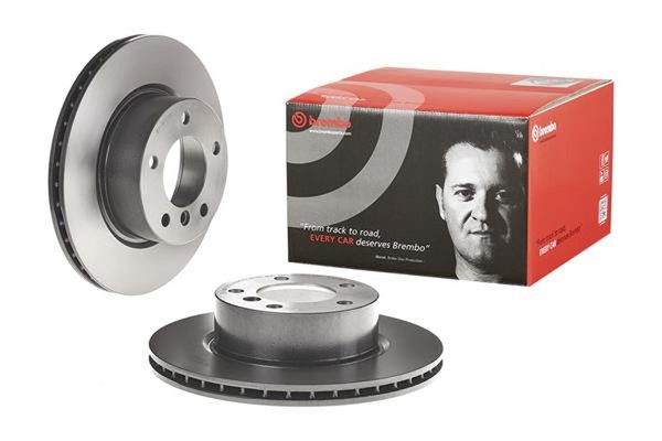 2X Bremsscheibe Prime Line - Uv Coated Brembo 09.9752.11 FüR Bmw E87 E90 E81 E82-image