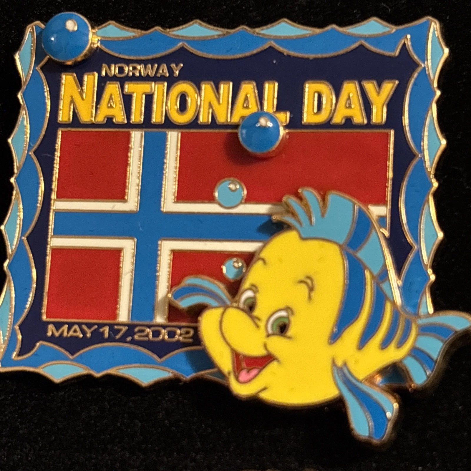 Disney Norway National Day Flounder Pin 2002