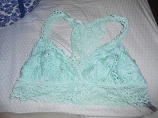 Women size Large, light green design wire free bra by Aerie