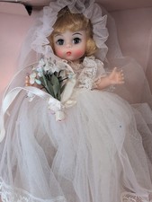8  Madame Alexander Doll "Bride" 435 Blonde Wedding Dress W/ Box OBC