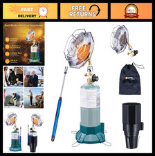2-in-1 Portable Propane Heater 6200BTU with Cup Holder, Ideal for Camping, Garag