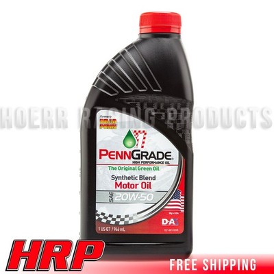 PENN GRADE 1, 71196, Synthetic Blend High Performance Oil SAE 20W-50, 12 Quarts