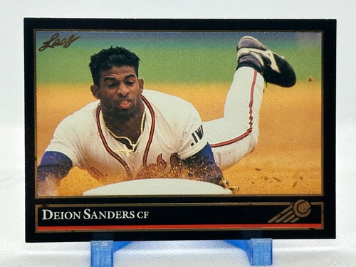 Deion Sanders [Gold] #448 1992 Leaf card
