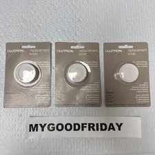 Lot of 3 Lutron White Round Rotary Replacement Dimmer Light Knob Fan Control New