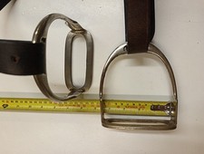 Vintage Steigbügel Kavallerie massiv Messing