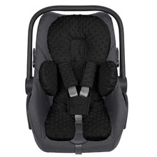 Infant Car Seat Insert for Newborn Boys Girls, Extra Thick  Soft Minky Black
