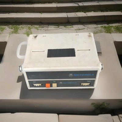 Motorola Dual Receiver Scan Control Head VINTAGE ORIGINAL Off White 