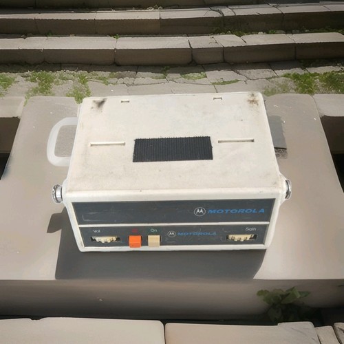 Motorola Dual Receiver Scan Control Head VINTAGE ORIGINAL Off White 