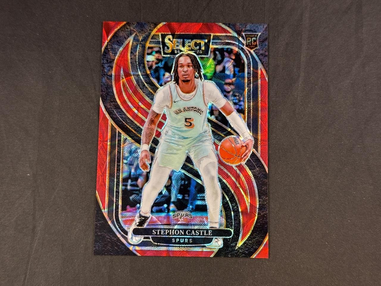 2024-25 PANINI SELECT STEPHON CASTLE ROOKIE PREMIER RED SCOPE PRIZMS 184/249