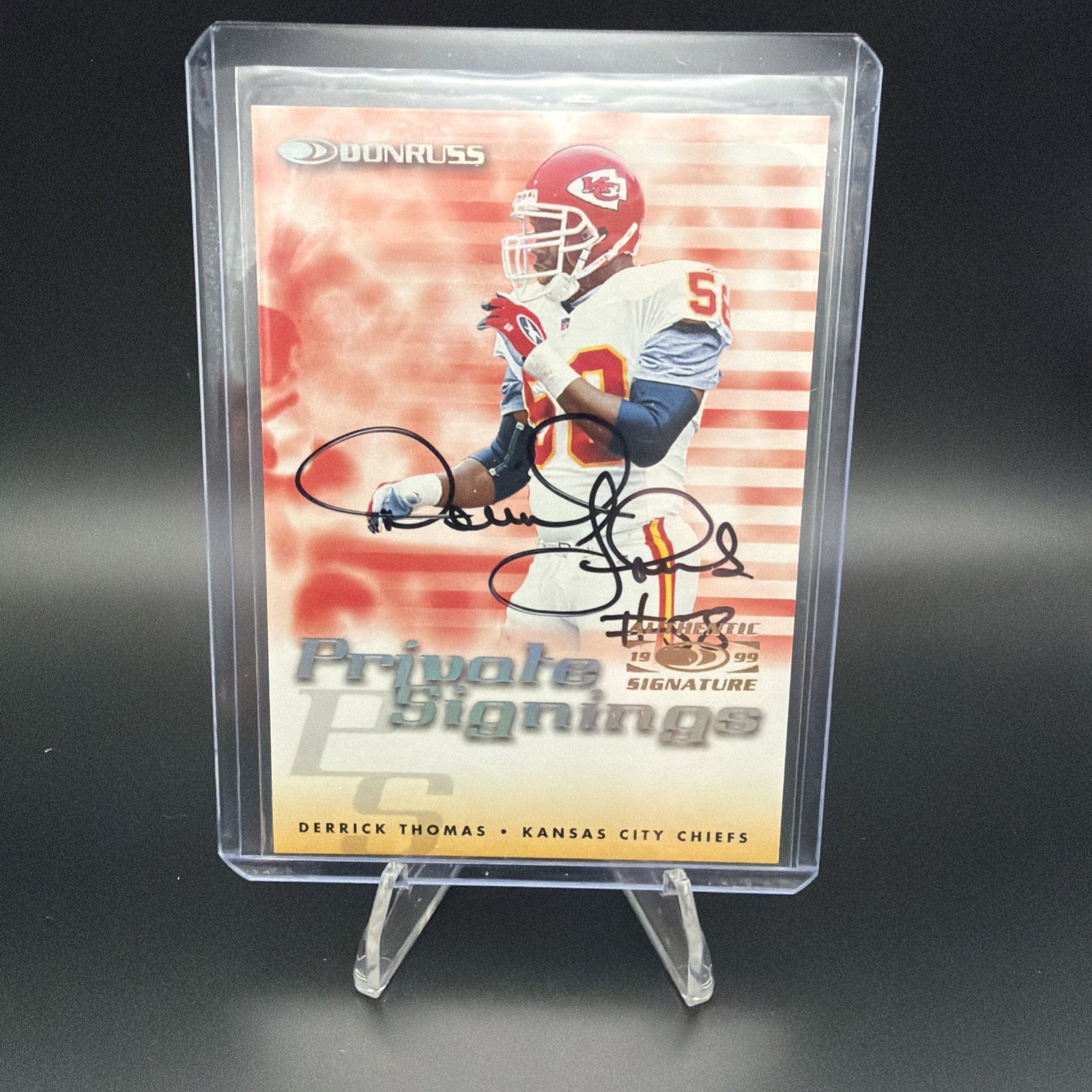 1999 Donruss - Private Signings Derrick Thomas (AU) HOF