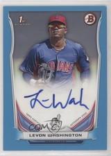 2014 Bowman Retail Prospect Auto Blue 315/500 LeVon Washington #PA-LW Auto 03xn