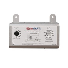 Attic Fan Adjustable Thermostat and Humidistat with Built-in Fire Safety Shut Of