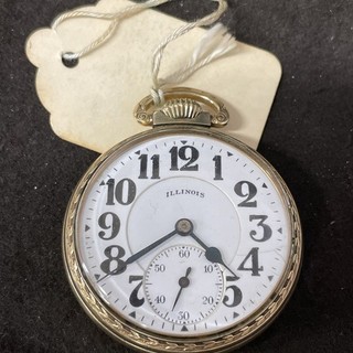 Illinois Bunn Special Pocket Watch 10K RGP SN#4275831 21J 39.1mm Runs