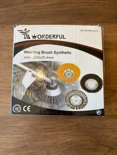 Wonderful Steel Weeding Brush Synthetic Size 200x25.4mm 8" Derusting YKY0011213