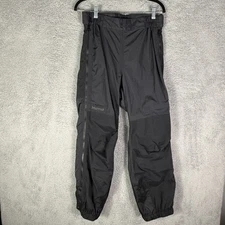 Marmot Men's Adjustable Windbreaker Side Zip Rain Snow Pants Black Size Small