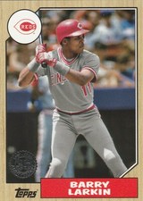 2022 TOPPS SERIES 1 BARRY LARKIN SS REDS HOF 1987 RETRO 35TH ANNIVERSARY SP