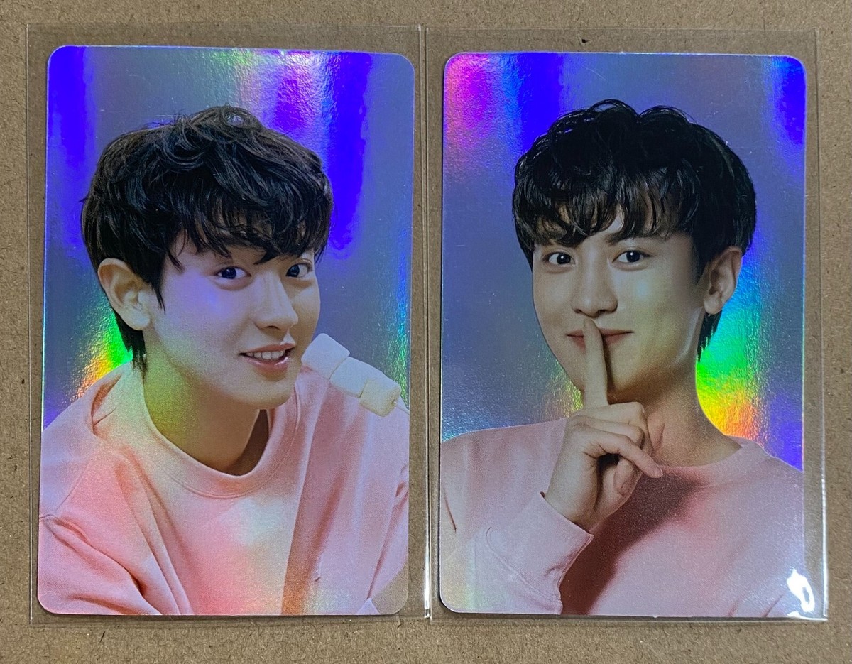 CHANYEOL EXO NACIFIC OFFICIAL GOODS 2 HOLOGRAM PHOTOCARD PHOTO