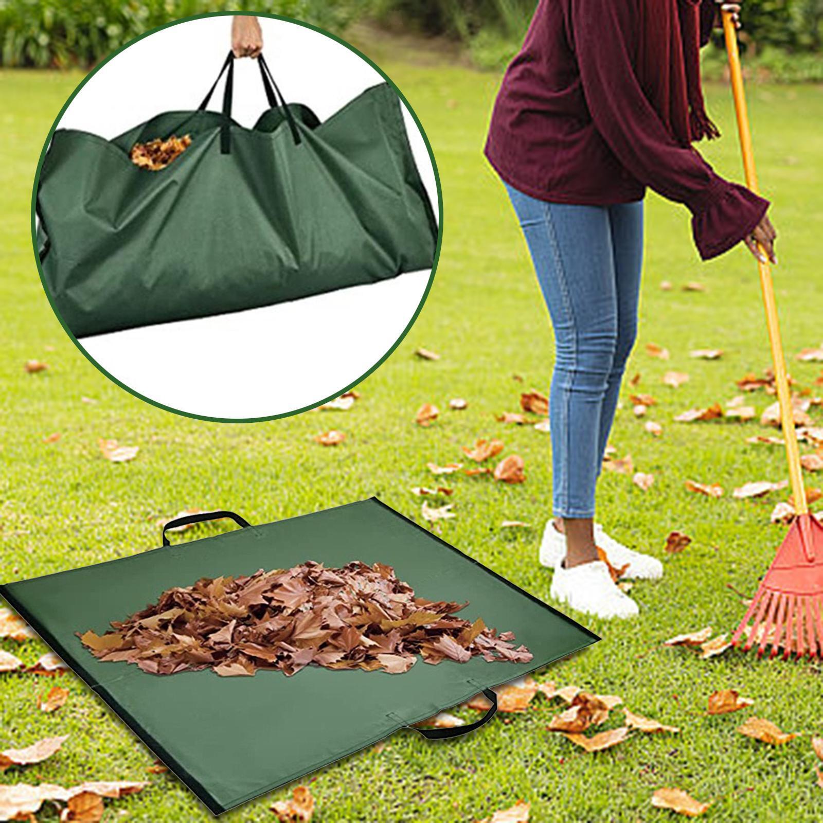 Reusable Garden Leaf Bag Large Grass Clippings Bag Heavy Duty Gardening