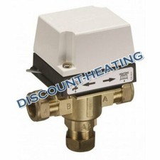 DANFOSS HS3 22MM 3 PORT MID POSITION ZONE VALVE HSA3 ACTUATOR HEAD & HSV3 BODY