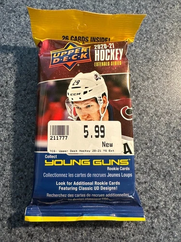 2020-21 Hockey Upper Deck Extended Series Cello Fat Pack - Young Guns