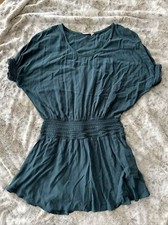 Anthropologie Floreat Petite Small Green Dress