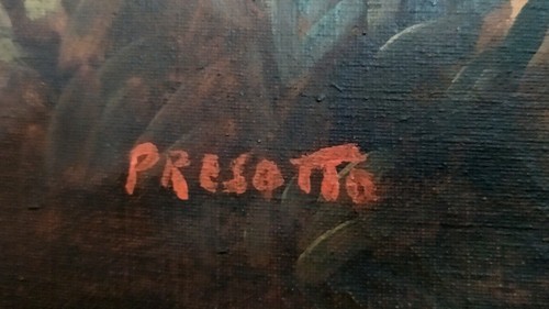 Quadro impressionista a firma Presotto, cornice prestigiosa - Foto 4 di 5