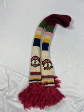 JUICY COUTURE LONG MULTICOLOR SCARF WITH POM POMS ON ENDS. SUPER CUTE