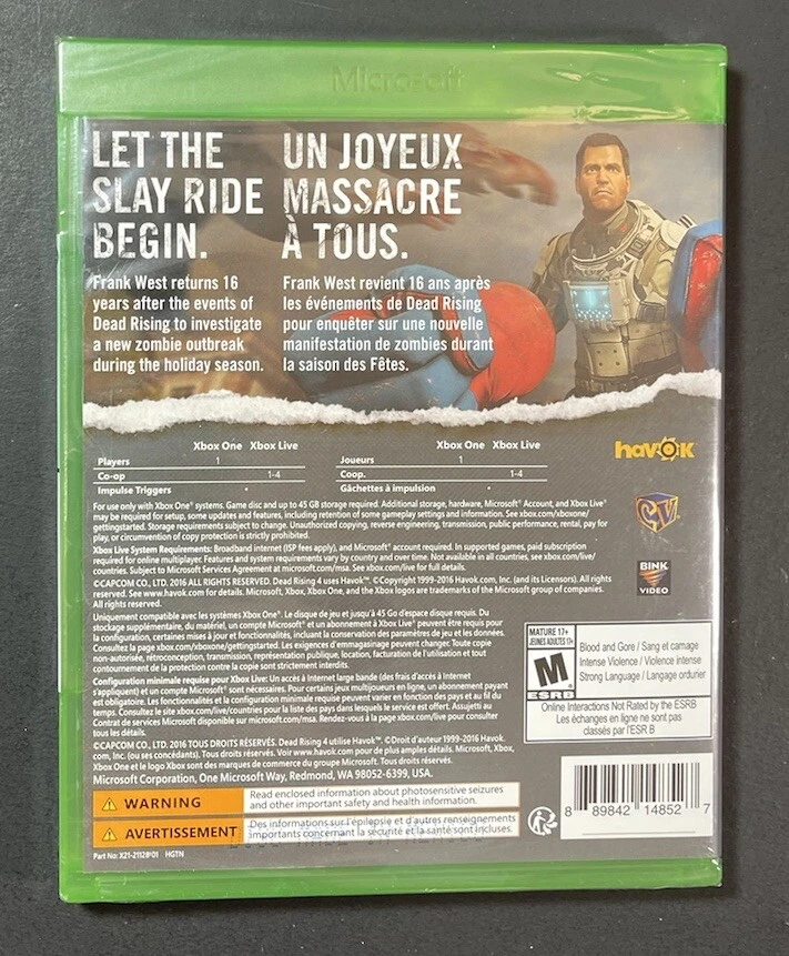 Dead Rising 4 (XBOX ONE) NEW - Image 2 of 4