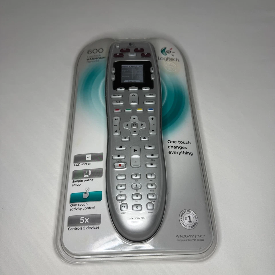 Logitech Harmony 600 Universal Advanced Programmable Remote Control NEW - Image 2 of 4