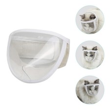 Pet Grooming Cover Transparent Breathable Cat Muzzle Muzzles for Kittens Mask
